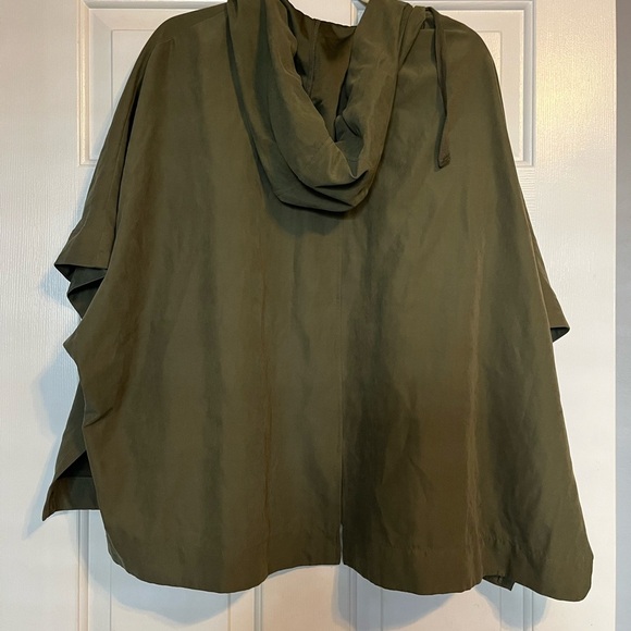 Jack by BB Dakota Forest Green Jacket / Poncho Style // Size Small - Picture 2 of 4